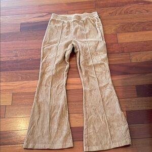 Aerie Tan Flare Pants with Boot Cut Style